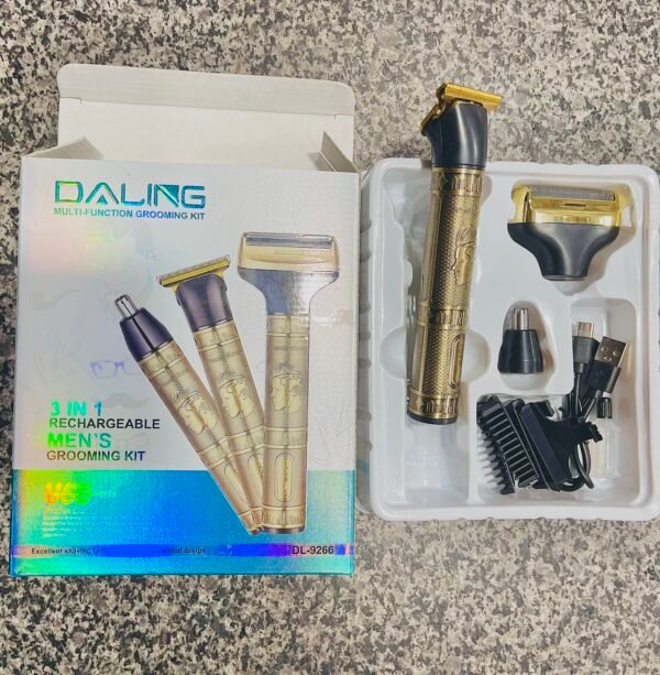 Best High Quality DL 9266 Hair trimmer clipper Shaving machine Nose and Ear hair trimmer Shaver for men women with Type C charging port - Image 2
