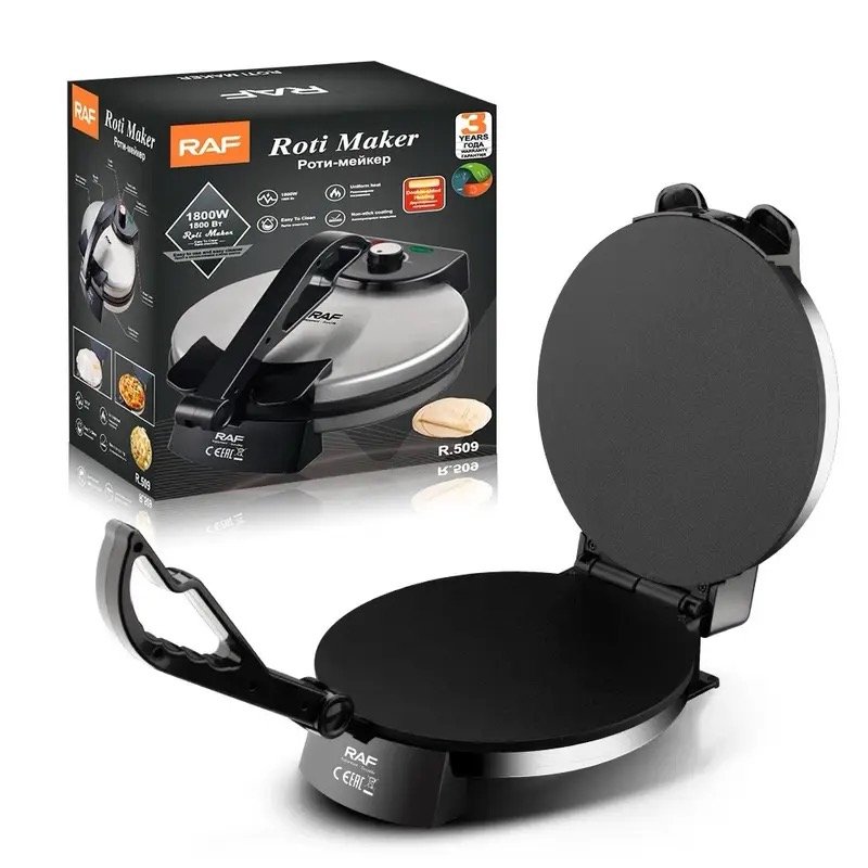 Original RAF Roti Maker R509 – Non-Stick Electric Roti & Chapati Maker 1800W