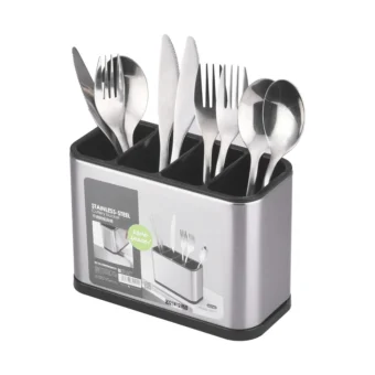 stainless steel cutlery holder