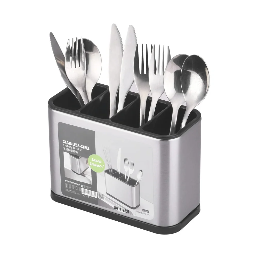 stainless steel cutlery holder