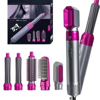 Premium 5 in 1 Curling Tong Hair Styler Set