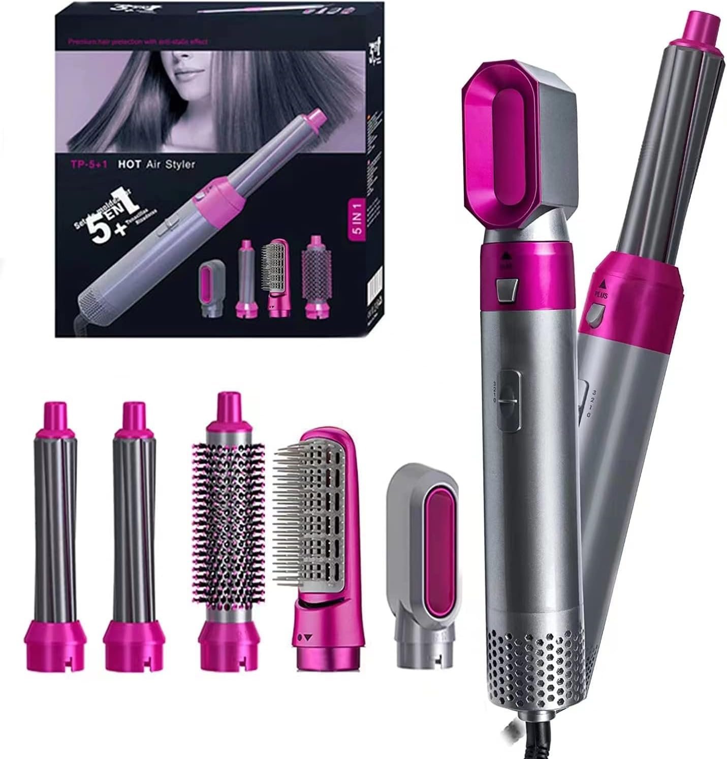 Premium 5 in 1 Curling Tong Hair Styler Set
