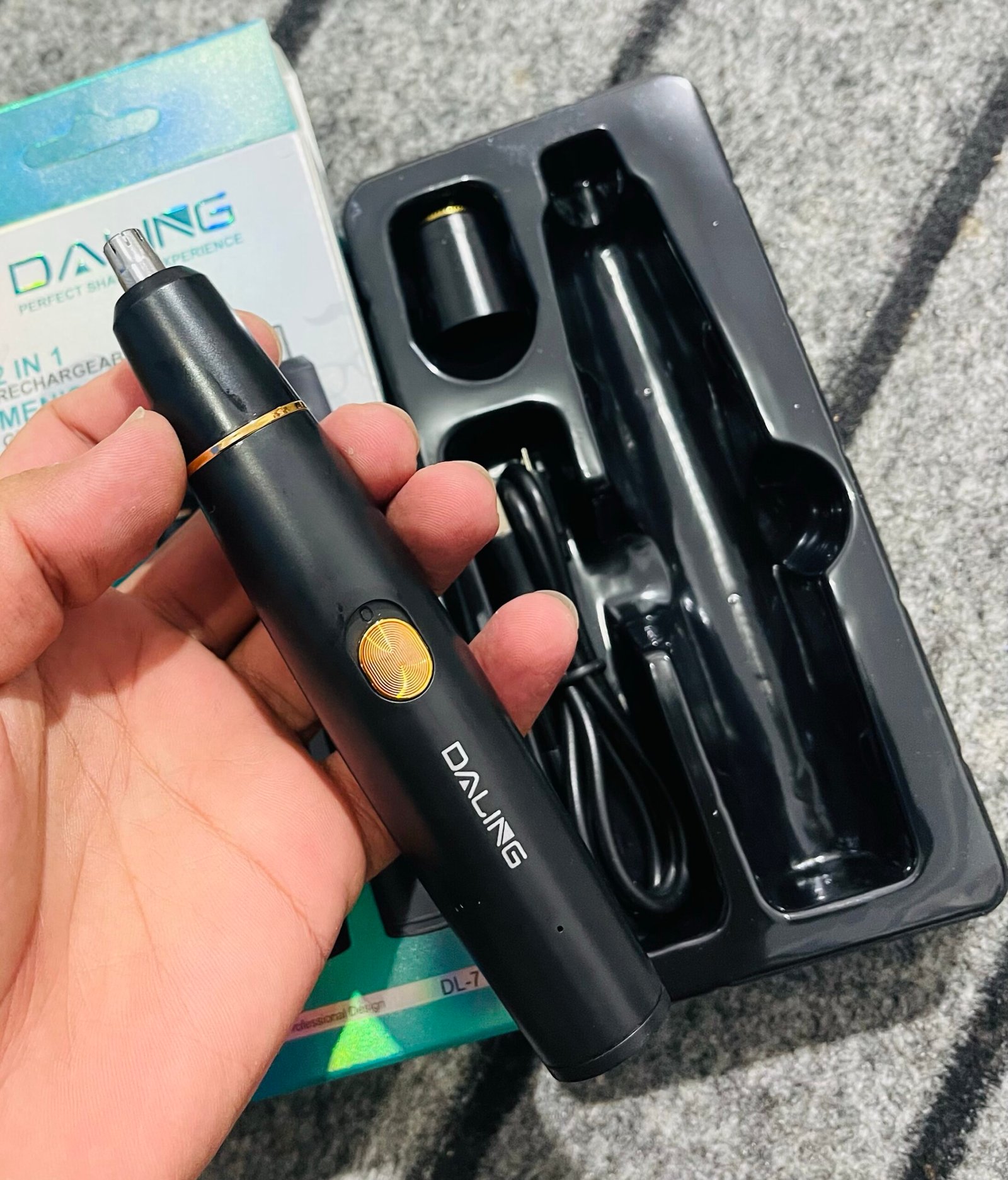 Daling DL 7108 Nose Trimmer | 2 in 1 Nose & Shaver Trimmer - Image 2