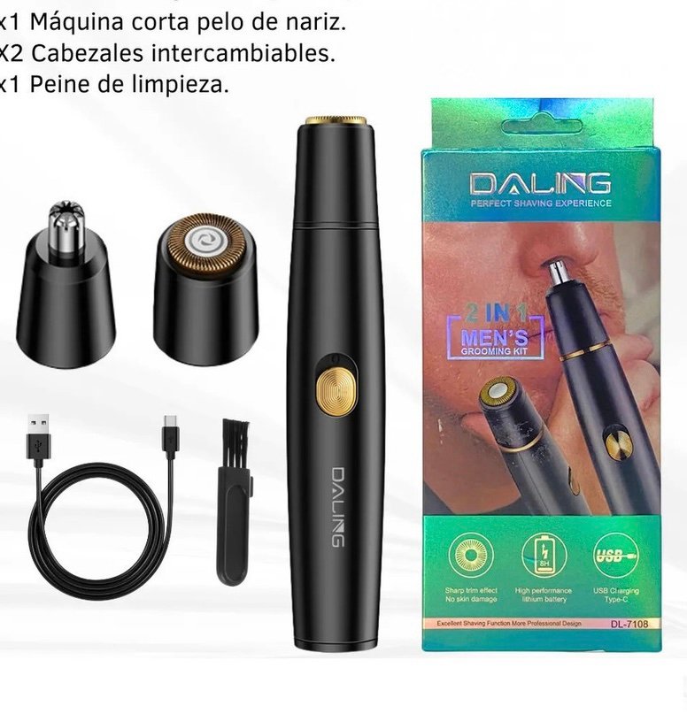 Daling DL 7108 Nose Trimmer | 2 in 1 Nose & Shaver Trimmer