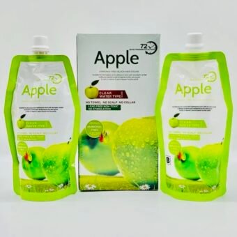 Apple Hair Color Shampoo 500ml | Anti-Stain Instant Black Hair Dye